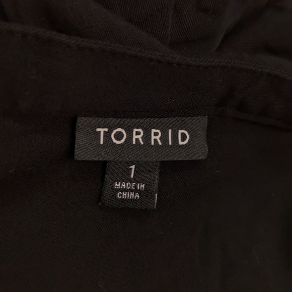 Torrid 1 Mini Challis Zip Front Dress Long Sleeve City Chic Casual #drs8.10 - Picture 3 of 10